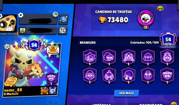 Conta Brawlstars 2024! 8 brawl pass pluss e diversas skins miticas!