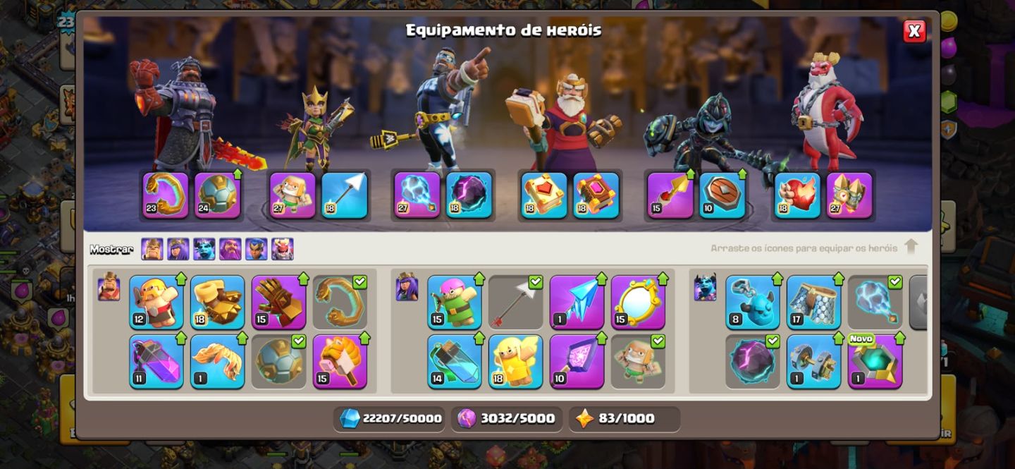 Conta CV 18 Semi-Full 5k gemas