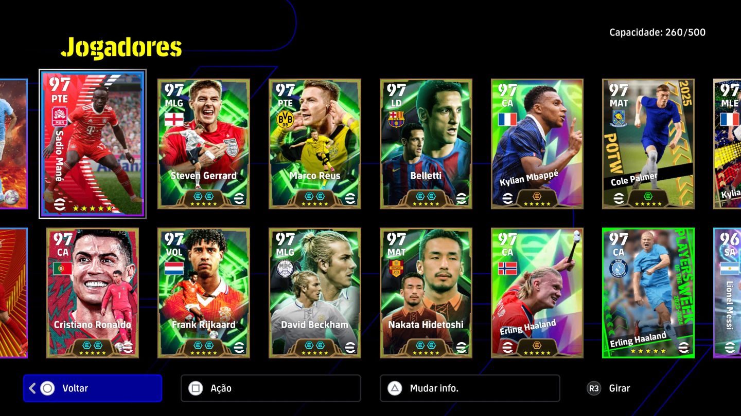 Conta Efootball Playstation ( Messi 110 Over e +)