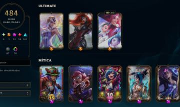 Conta Nível 766 - Platina IV Solo/Platina III Flex - 484 Skins