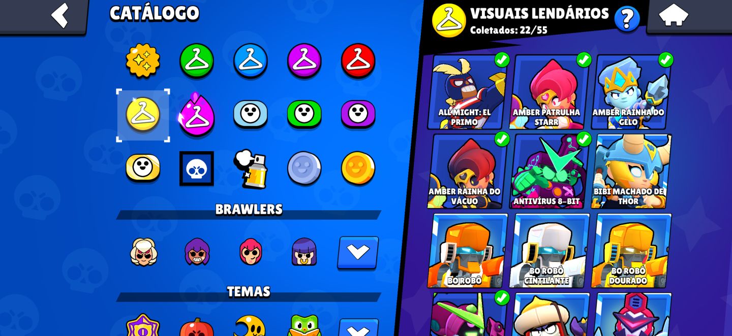 Conta brawl Stars colecionador