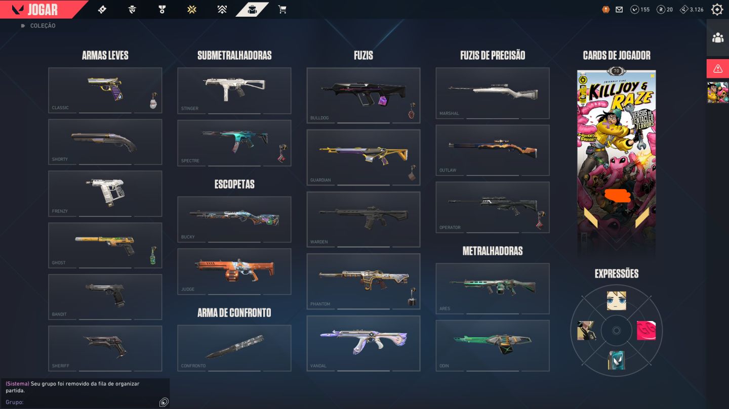 CONTA VALORANT FULL ACESSO COM DADOS DE RECUPERAÇÃO CHEIA DE SKINS