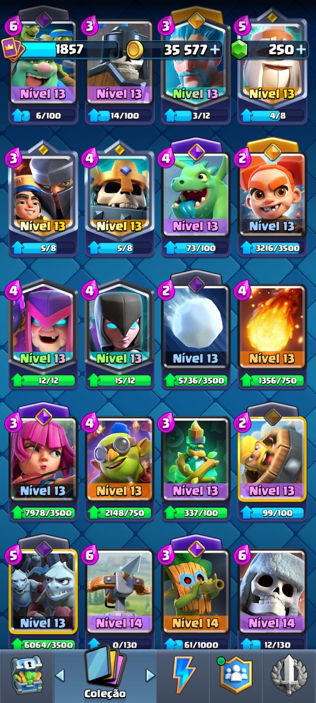 Conta de Clash de 8 anos com muitas evoluções e heróis!!