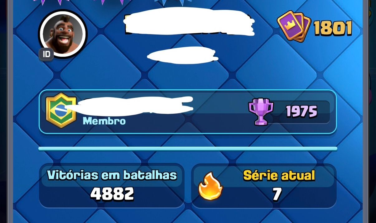 Conta Clash Royale 10 anos UPADA