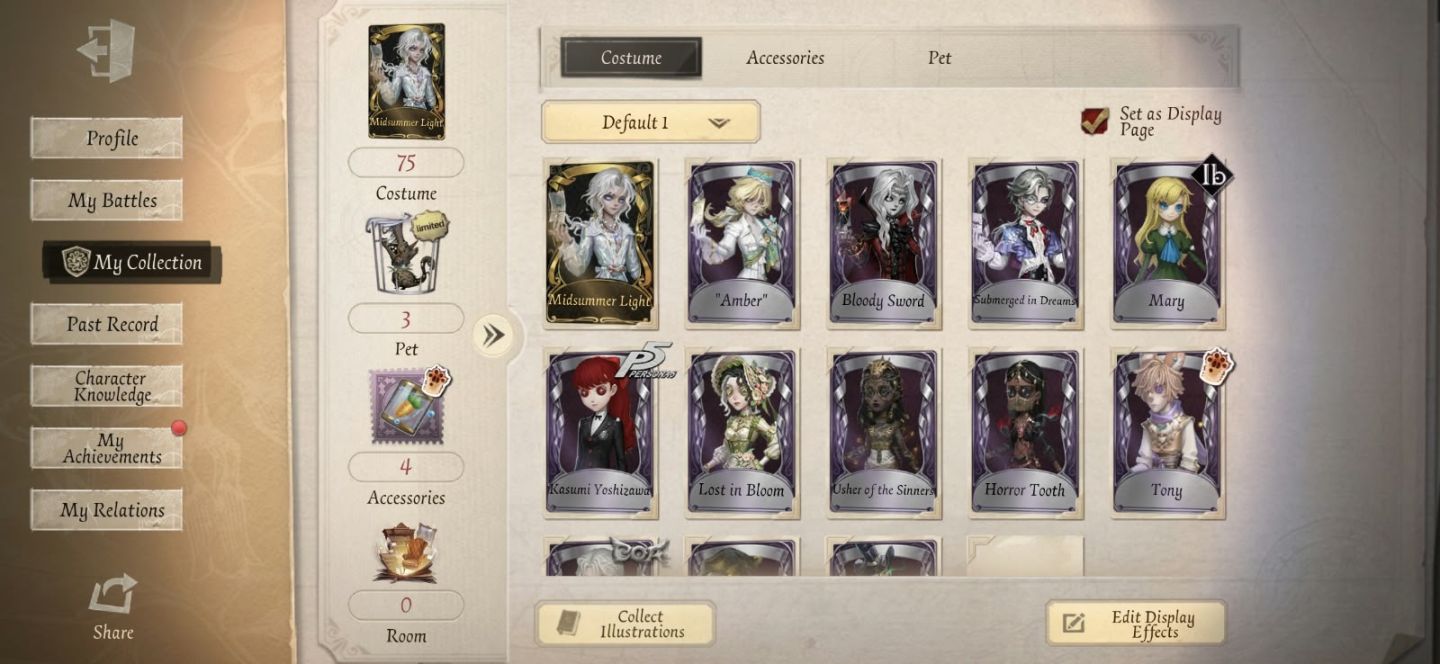 IDENTITY V CONTA PARA INICIAR BEM