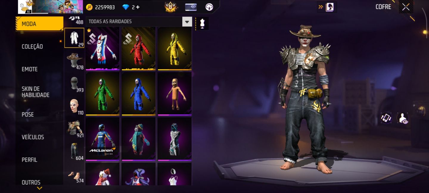 CONTA FREE FIRE EXCLUSIVA SEMI FULL E MUITO RARA!