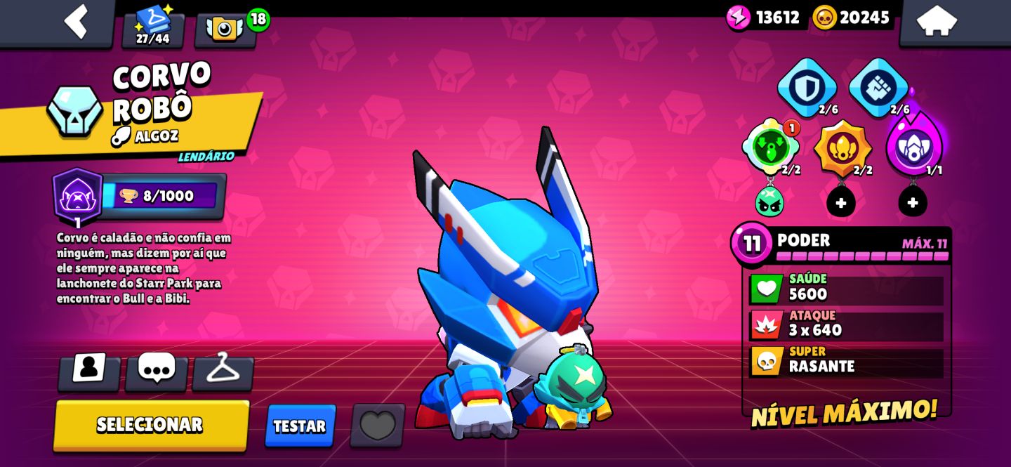 CONTA DE BRAWL STARS RARA (2019)