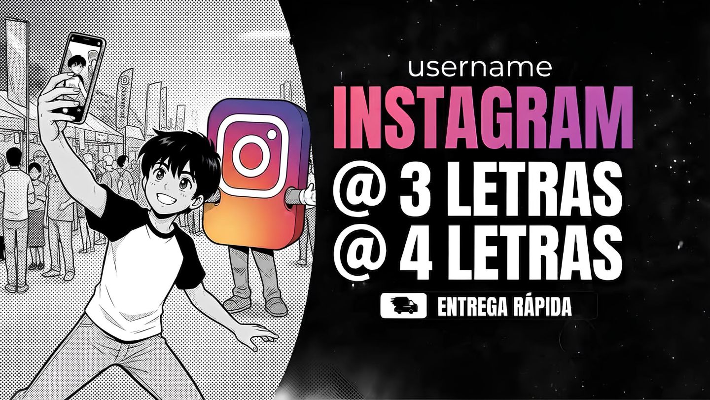 CONTA INSTAGRAM | USER 3 LETRAS, 4 LETRAS (USERNAMES: 3L, 4L, PALAVRAS)