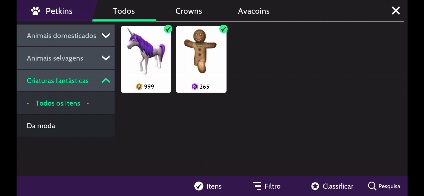 Conta Avakin life de 6 anos com mais de 3k gastos