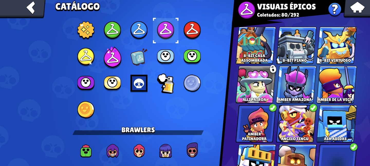 CONTA BRAWL STARS 23.064 TROFÉUS | 82/107 BRAWLERS