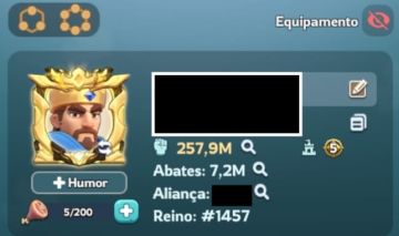 Kingshot reino 1457 | 258 M | VIP 8 | TG5