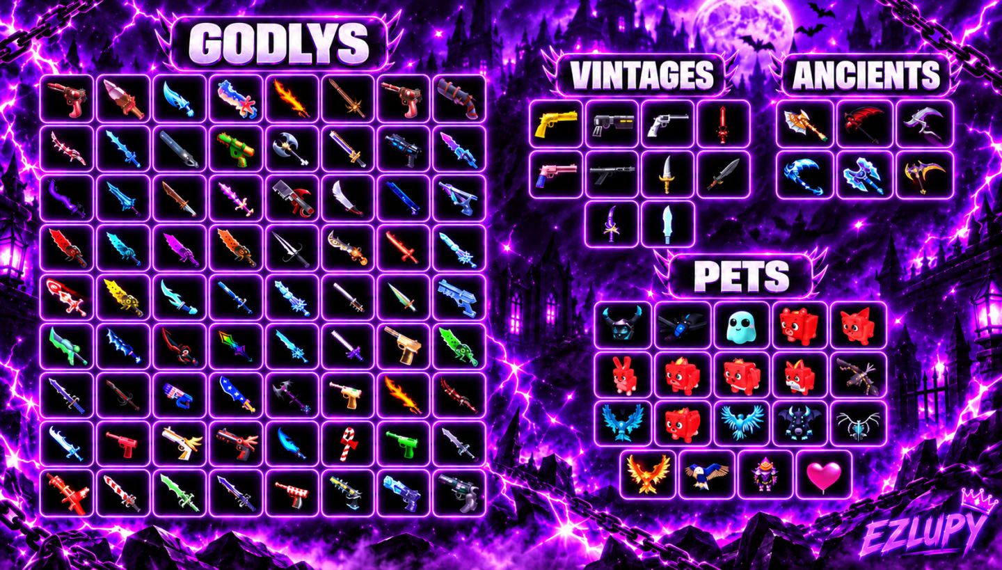 MURDER MYSTERY 2 | GODLYS | CHROMAS | SETS | PETS
