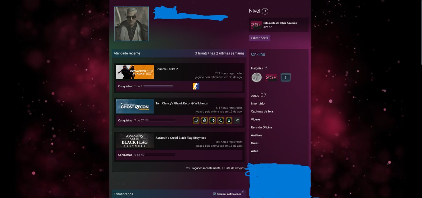 Conta Steam com Varios Jogos Triple A