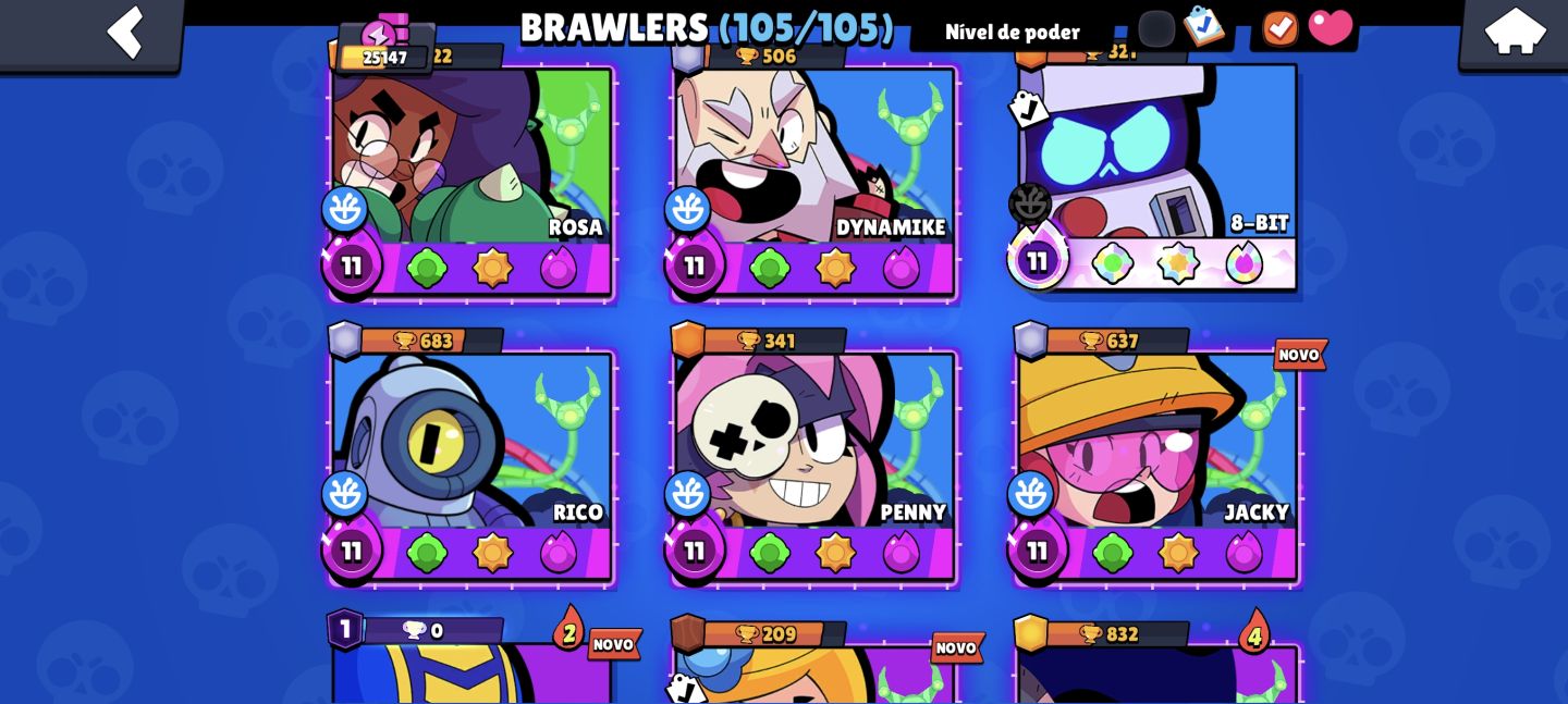 Conta brawl/Clash R. (Leia a descrição)