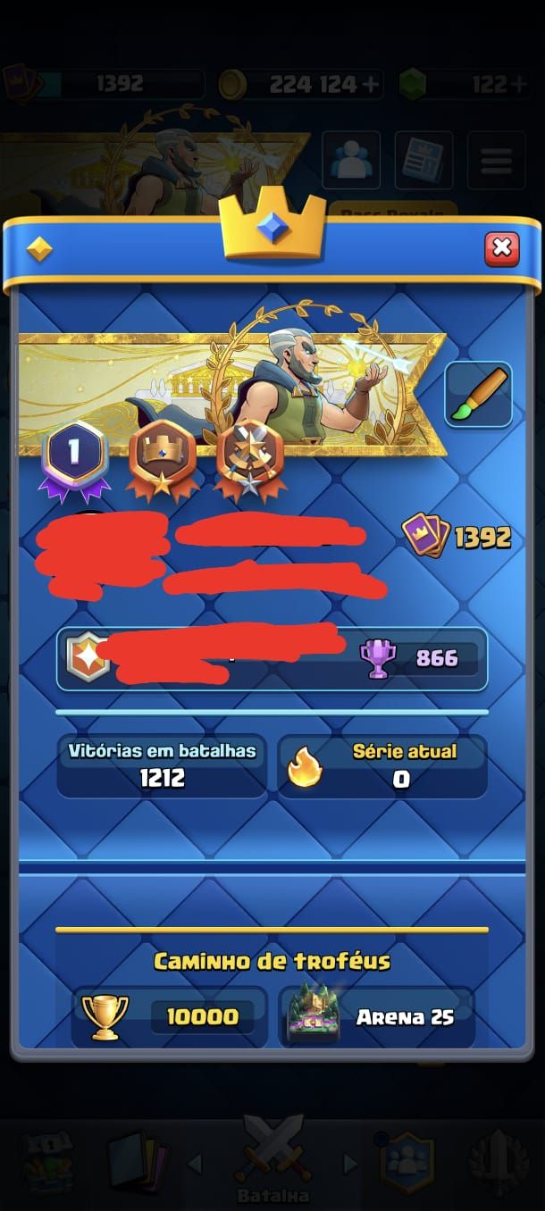 CONTA [CLASH ROYALE] [SUPERCELL ID] [ARENA 25] [10K TROFÉUS]