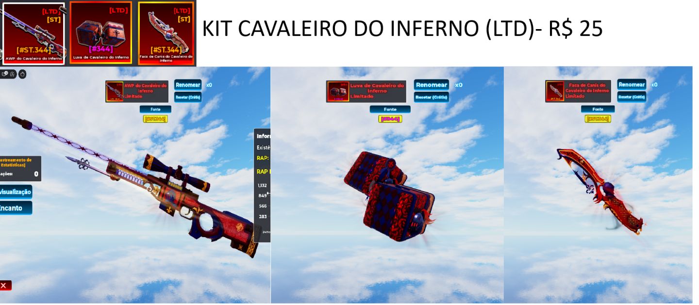 SNIPER ARENA - VENDA DE SKINS (MENOR PREÇO, ESTOQUE NAS IMAGENS)