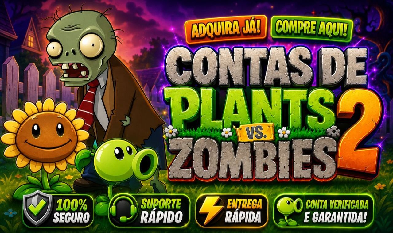 CONTAS PLANTS VS. ZOMBIES 2 (FULL ACESSO)