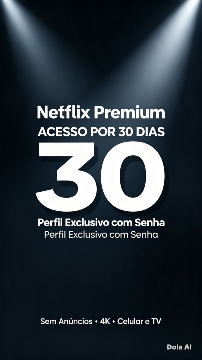 Netflix Premium Perfil Exclusivo com Senha | 30 Dias