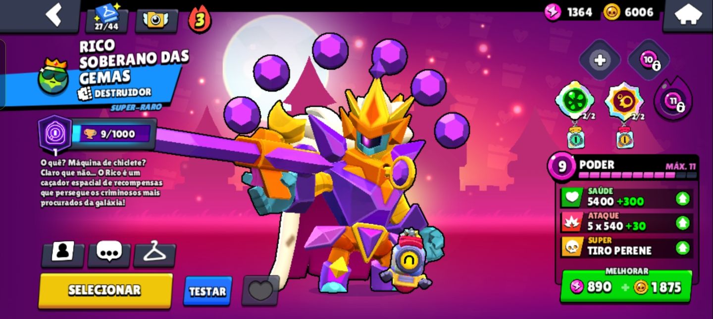CONTA BRAWL STARS 73K+ TROFÉUS | 108 BRAWLERS | 51 PRESTÍGIOS