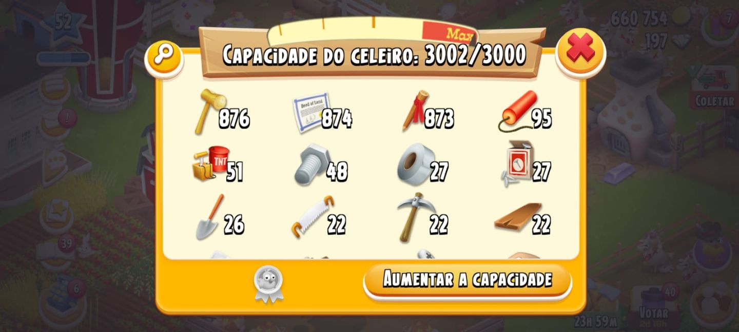 CONTAS - HAY DAY FAZENDAS 5 ESTRELAS - MELHOR PREÇO
