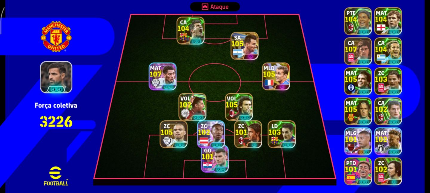 Conta de efootball top para sair rápido