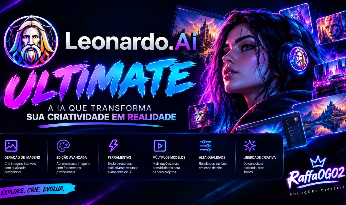 LEONARDO AI ULTIMATE | IMAGENS E VIDEOS | HAILUO 2.3 | MINIMAX H3 (MELHOR PREÇO)