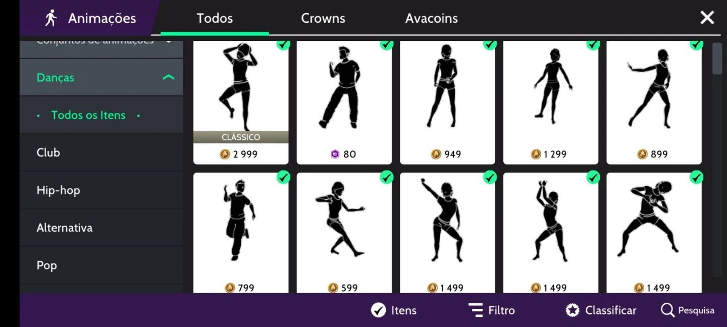 Feminina com Muitos Itens em Crowns + Muitos Itens Raros, que Saíram da Loja!
