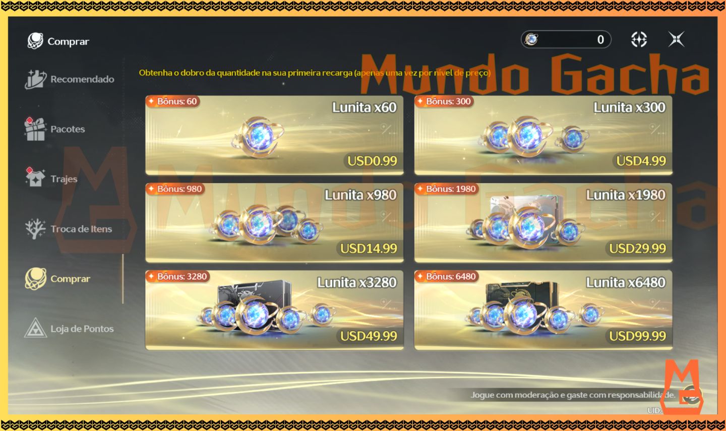 [Wuthering Waves] Contas Reroll com Astrites + Tiros