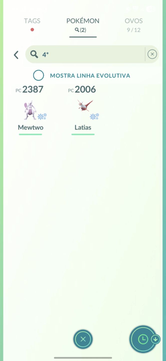 2 lendários shinys + 2 lendários 100% - Pokemon Go