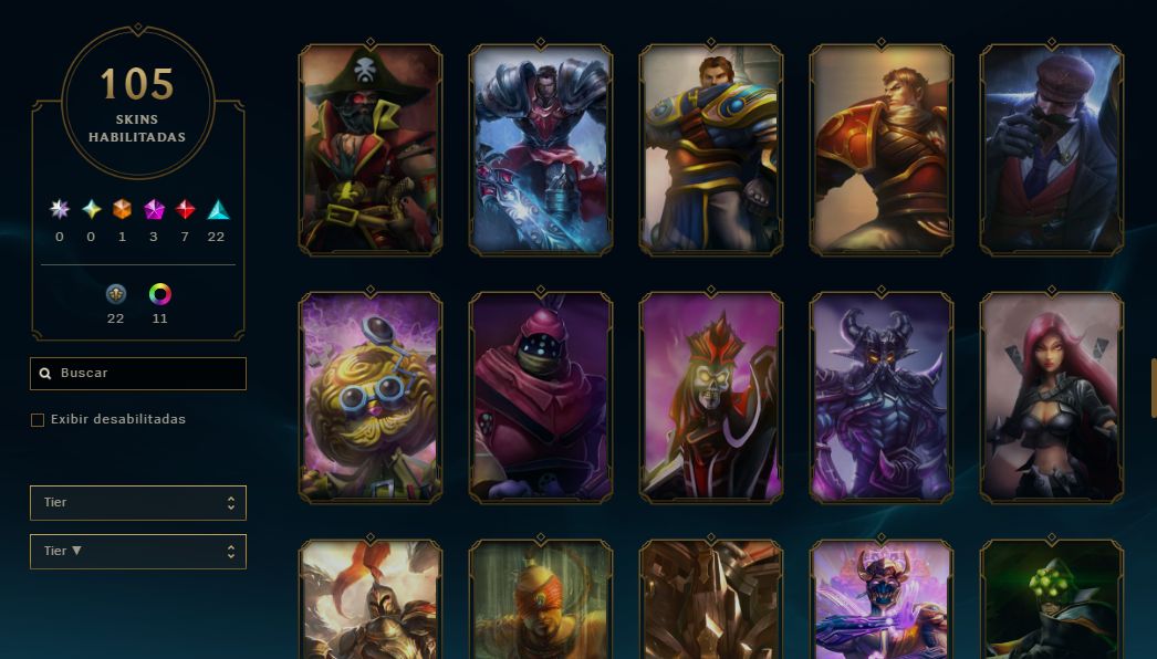 CONTA LOL - PLATINA - LV 117