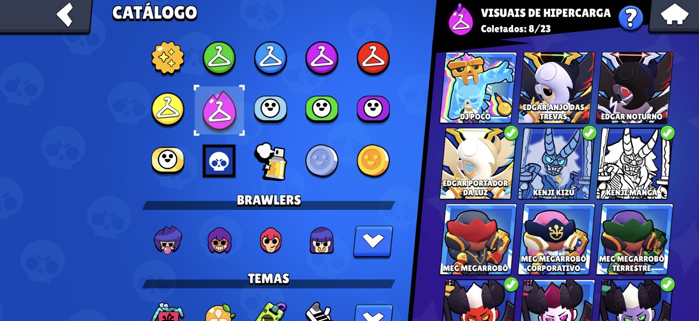 Conta 104 Brawlers + 345 Skins + 44Mil Troféus + Recursos