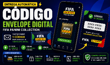 Código Envelope Digital Álbum Virtual Panini Copa 2026 | Entrega Automática