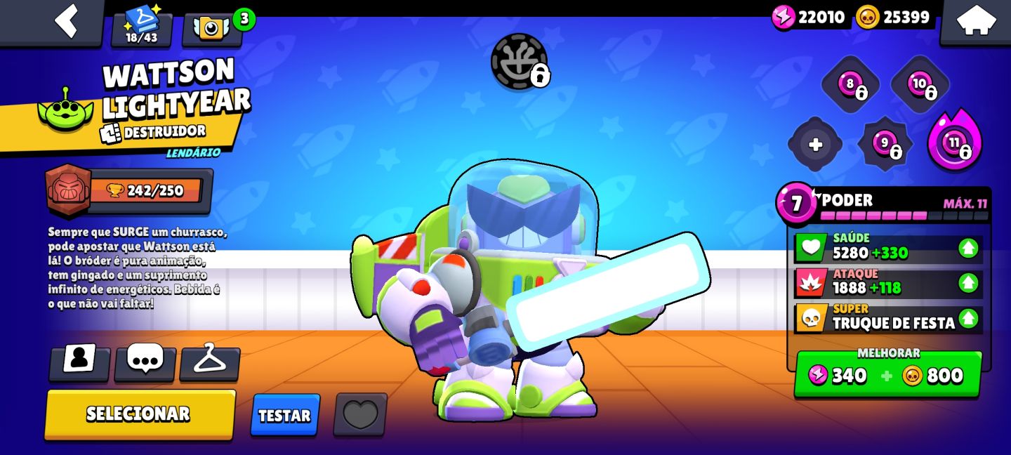 Conta de brawl 2018 muito top com 21k
