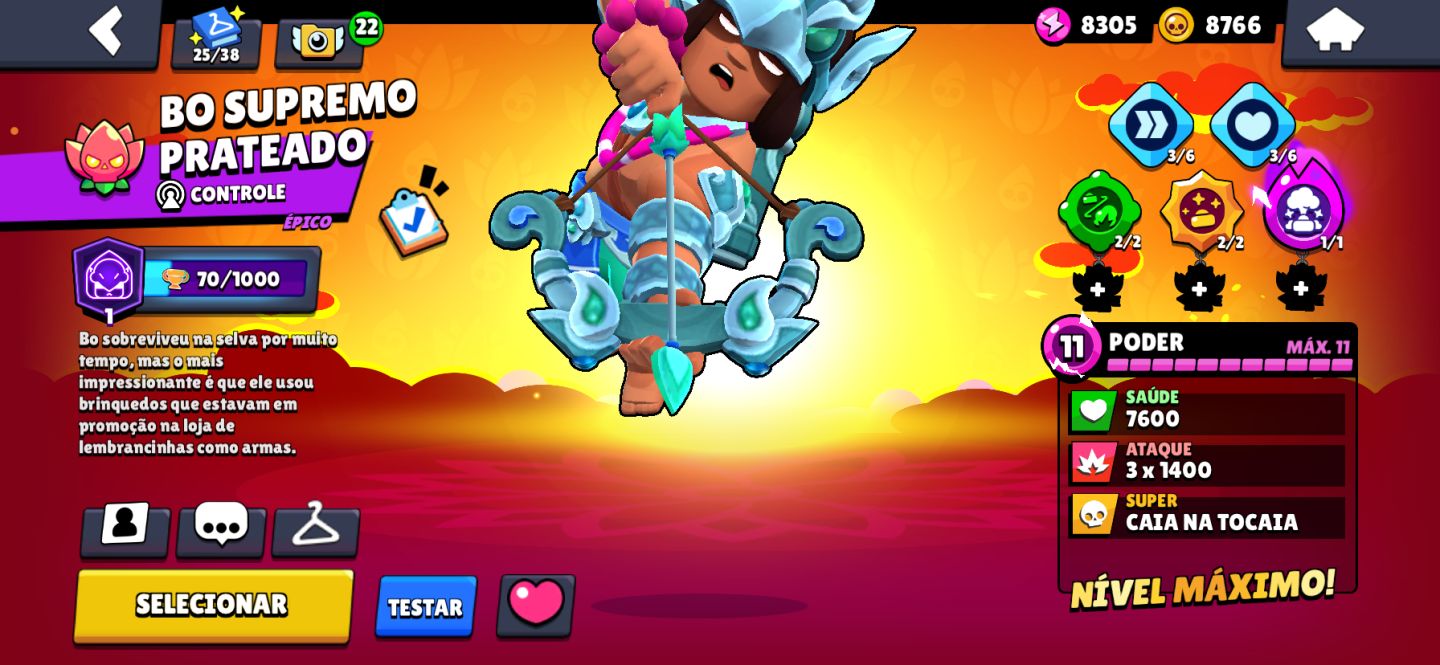CONTA BRAWL STARS RARA! 19K TROFÉUS, SKINS LENDÁRIAS, PASSES ANTIGOS, COLTPRATA