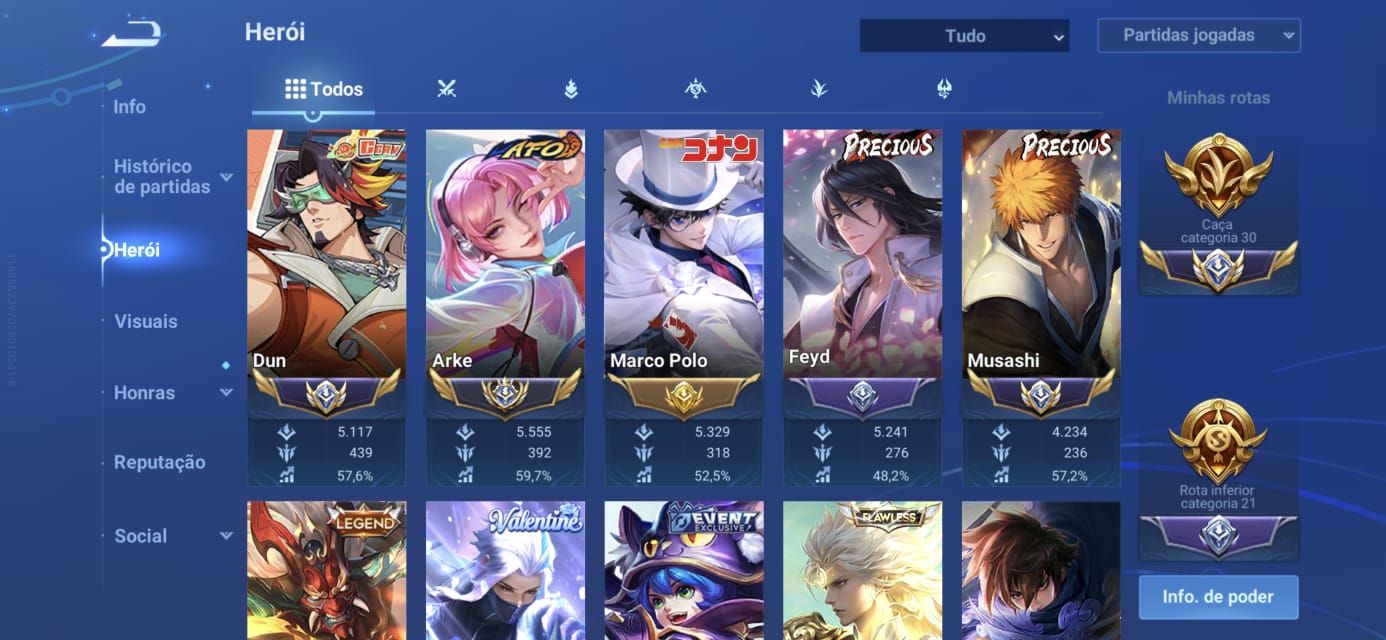 CONTA HONOR OF KINGS RARA! CRIADA DESDE O BETA VÁRIAS SKIN GACHA QUASE VIP9