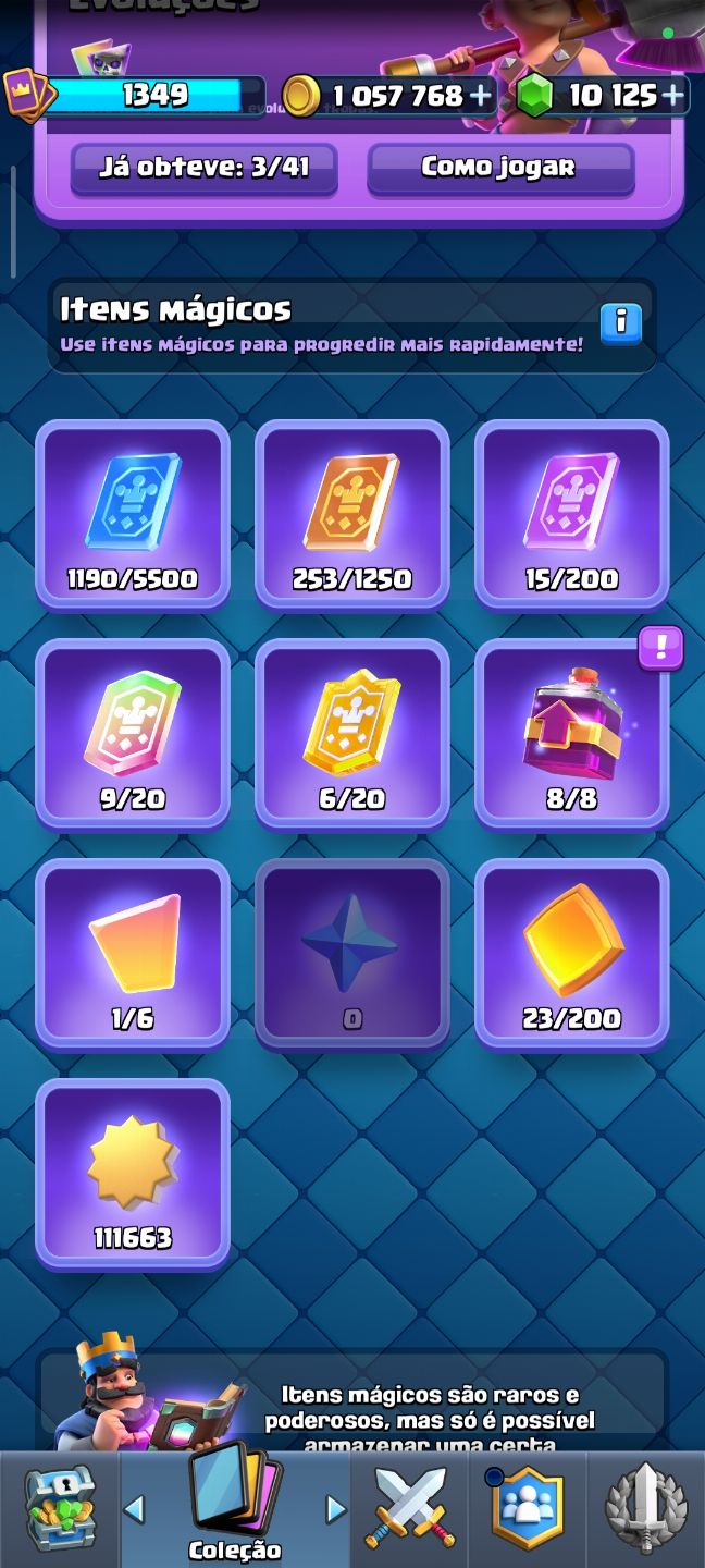 Conta de Clash Royale
