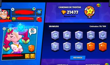 CONTA DE BRAWL STARS 21K | 70 BRAWLERS 6 LENDARIOS