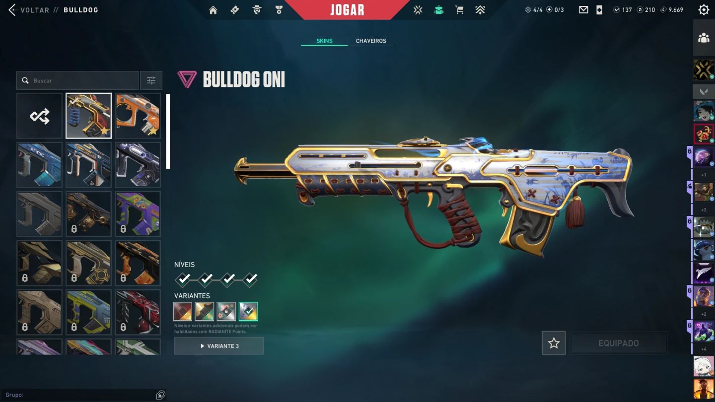 Conta Radiante Ato 25a6 com Pacote Champions 2023/Vandal Arcane/+100 Skins Raras