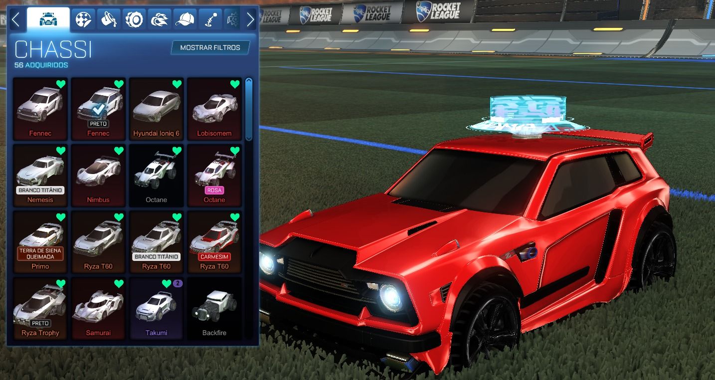 Conta Rocket League | FENNEC PRETO+ ARMA NUCLEAR BT+ DEUS DO FOGO | ENTREGA AUTO