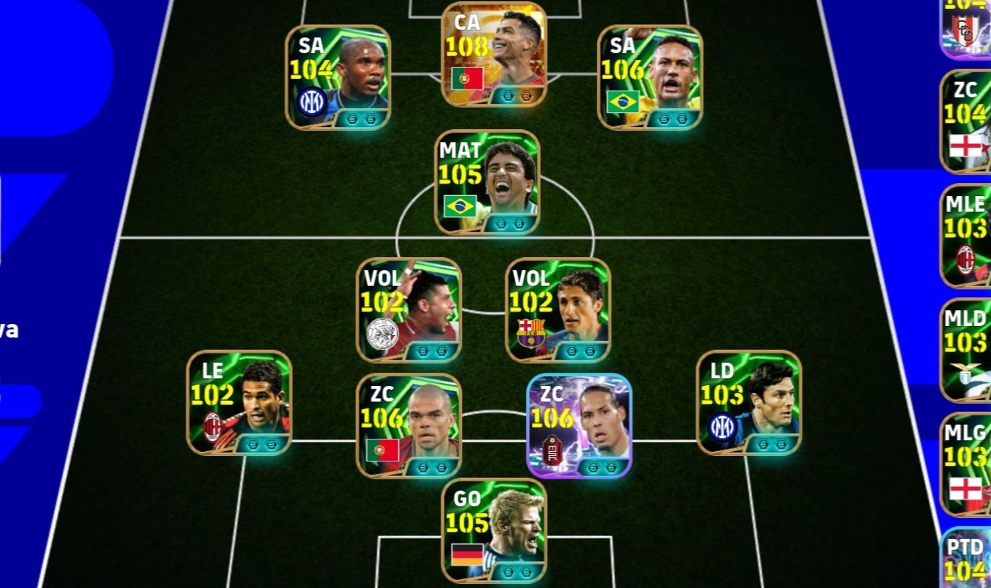 CONTA EFOOTBALL FORÇA 3243 MUITO FORTE, muitas cartas épicas e etc