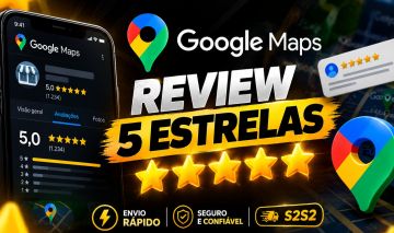 GOOGLE MAPS REVIEW 5 ESTRELAS[ENVIO RAPIDO]
