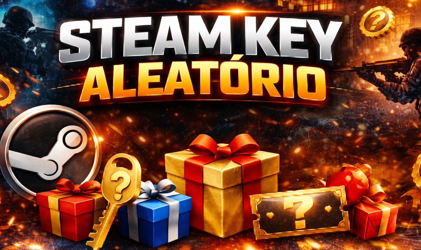 Steam Key aleatório + 1 brinde entrega automática