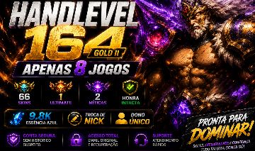 CONTA PREMIUM COMPLETA | LVL 164 66 SKINS GOLD II 66%W | PRONTA PARA RANQUEADAS|
