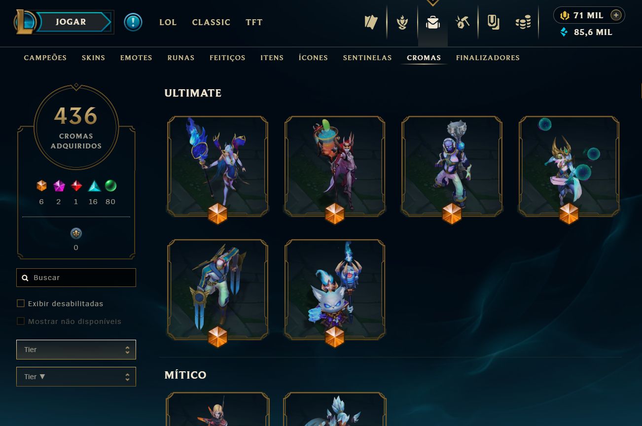 Conta Colecionador Ahri Imortalizada Autografada + PAX Sivir + 71k RP e gachas