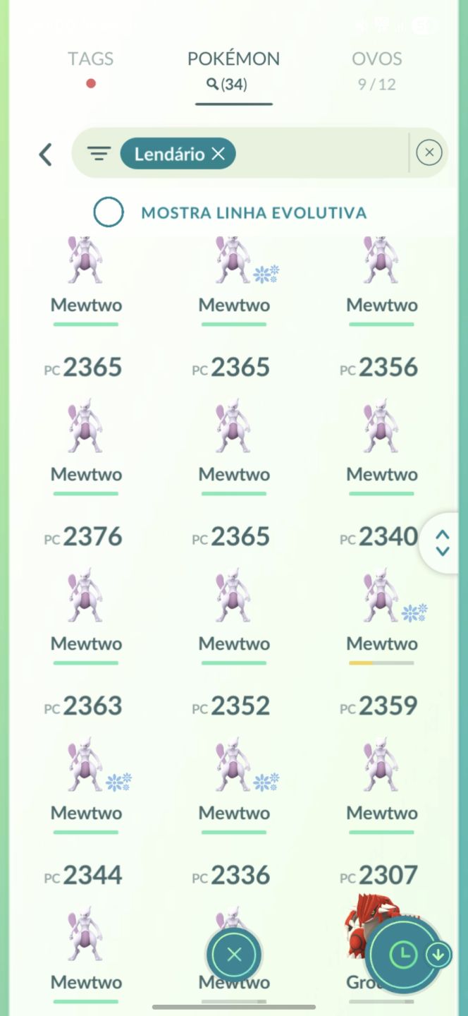 Conta avançada- Pokemon Go