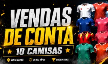 CONTA COM 10 CAMISA DE TIME (CONTA BOT) VIA GUEST EU VINCULO PARA CLIENTE