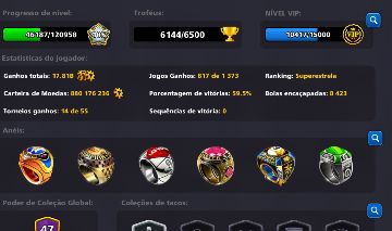 CONTA 8 BALL POOL! Rara ID