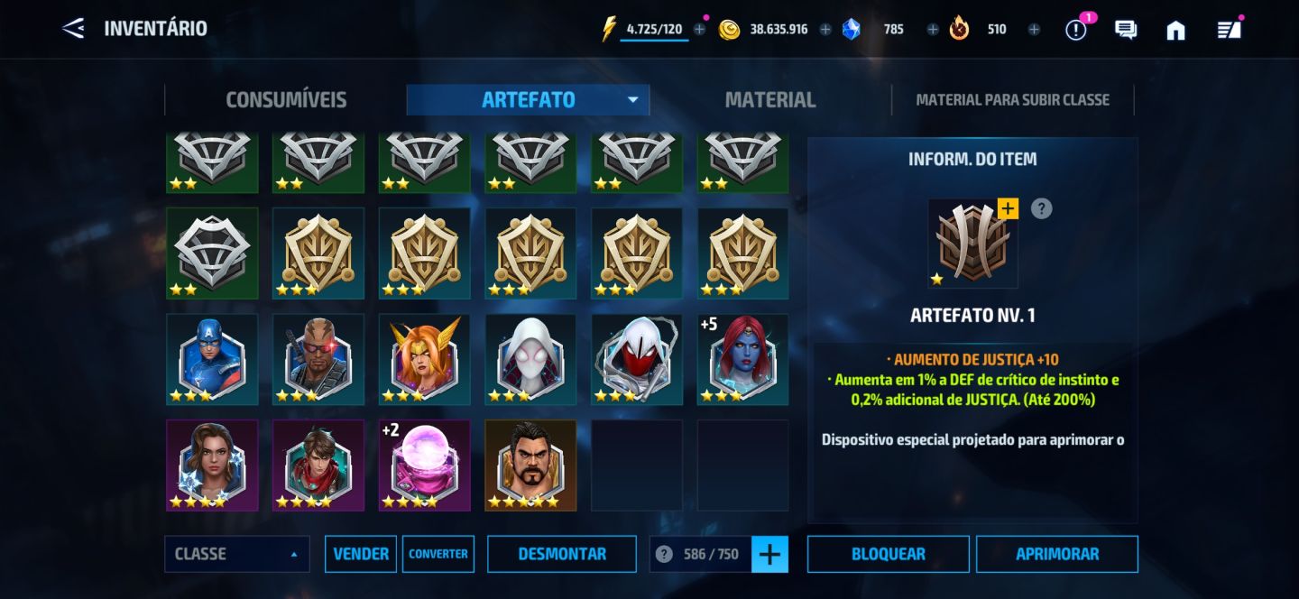 Conta de MFF intermediária