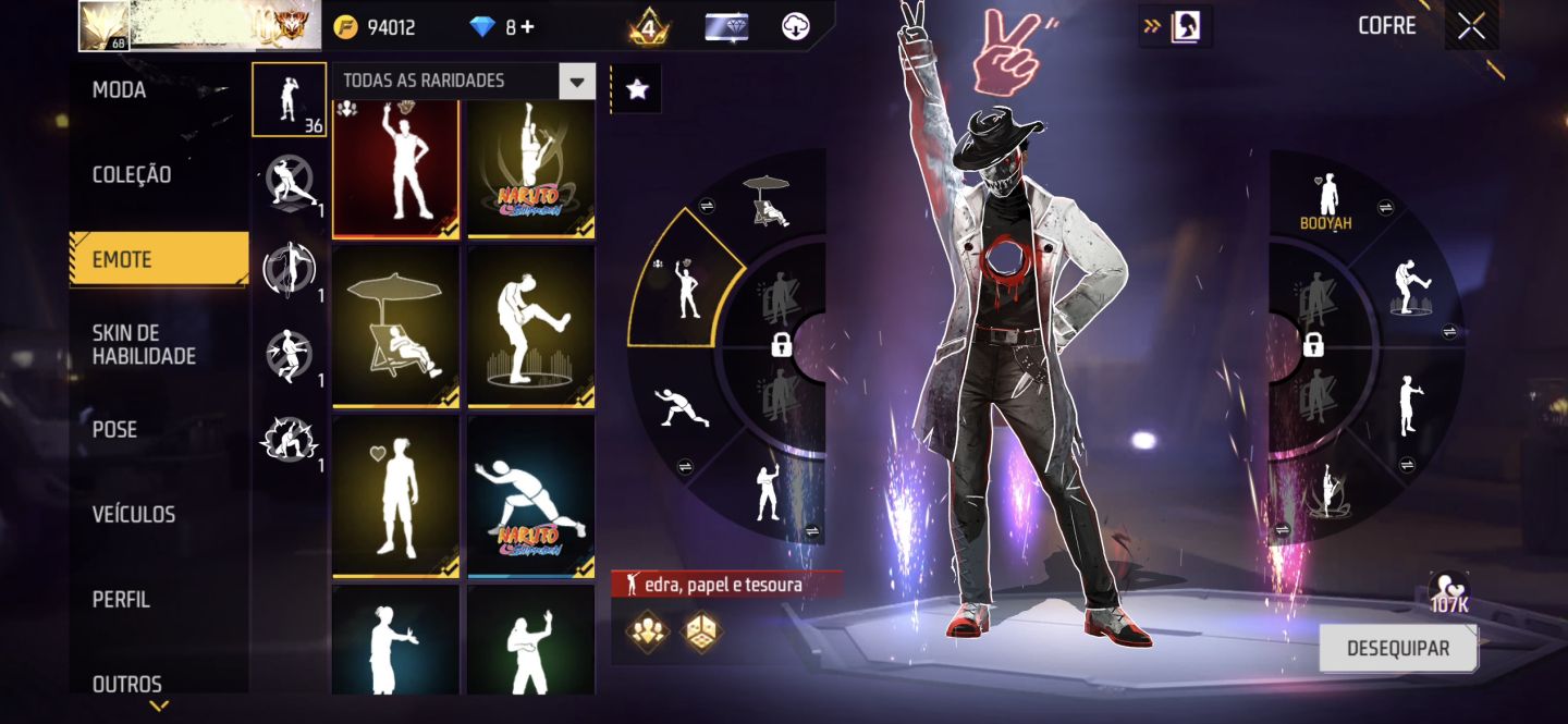 CONTA DE FREE FIRE COM BARBINHA, PANTUFAS, PUNHO E CALÇA ANGELICAL MAIS BARATA