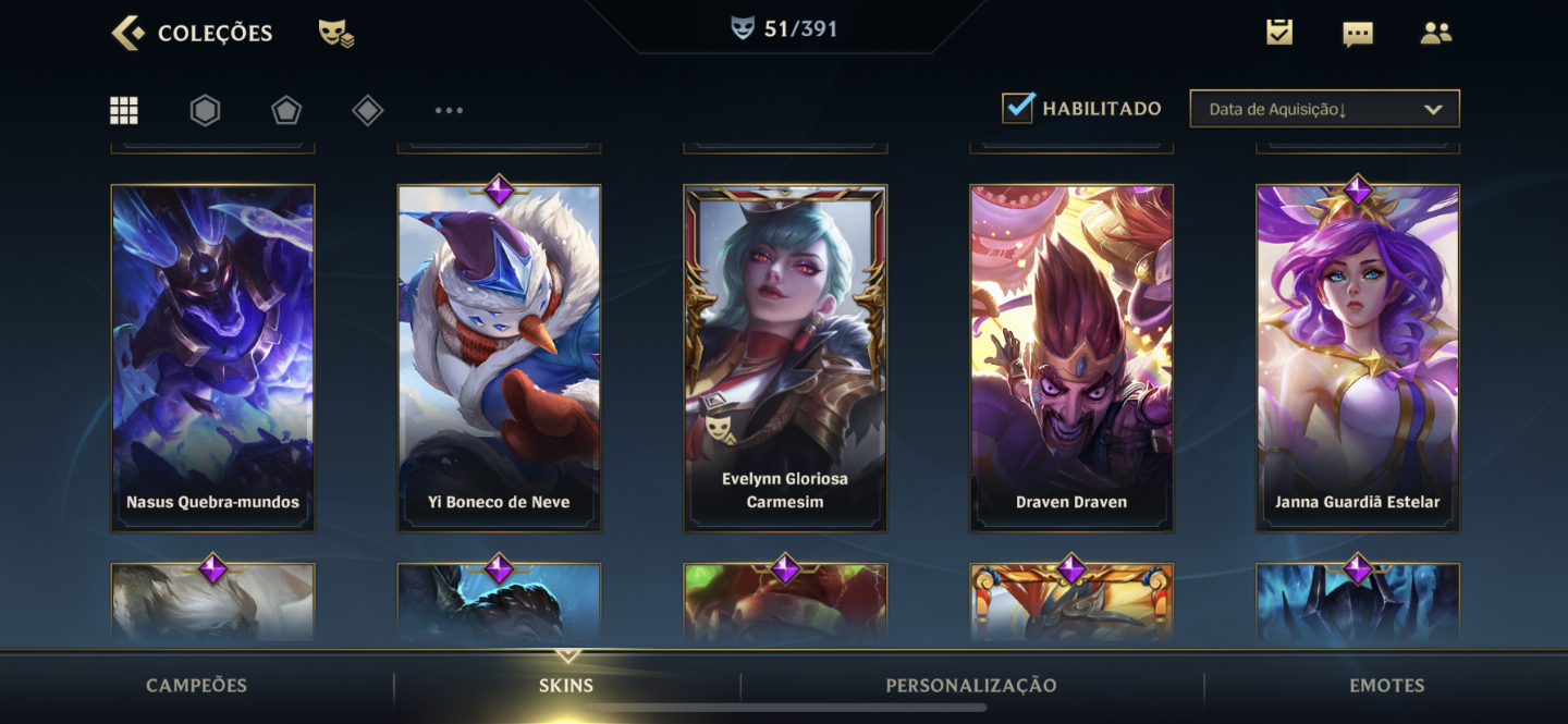 Conta wild rift